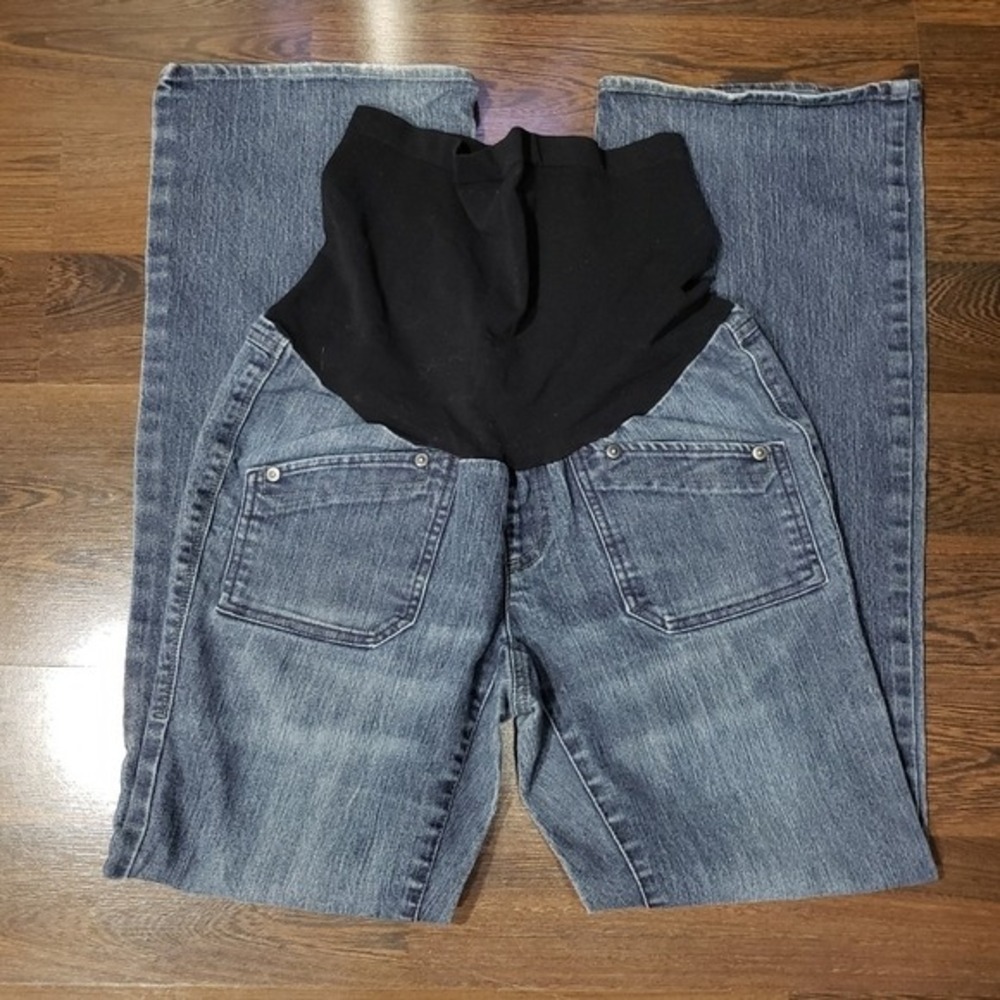 Oh Baby by Motherhood‎ Womens Small Maternity Bootcut Jeans Medium Wash Blue